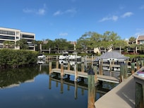View of private docks within the property