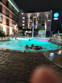 The outside pool.