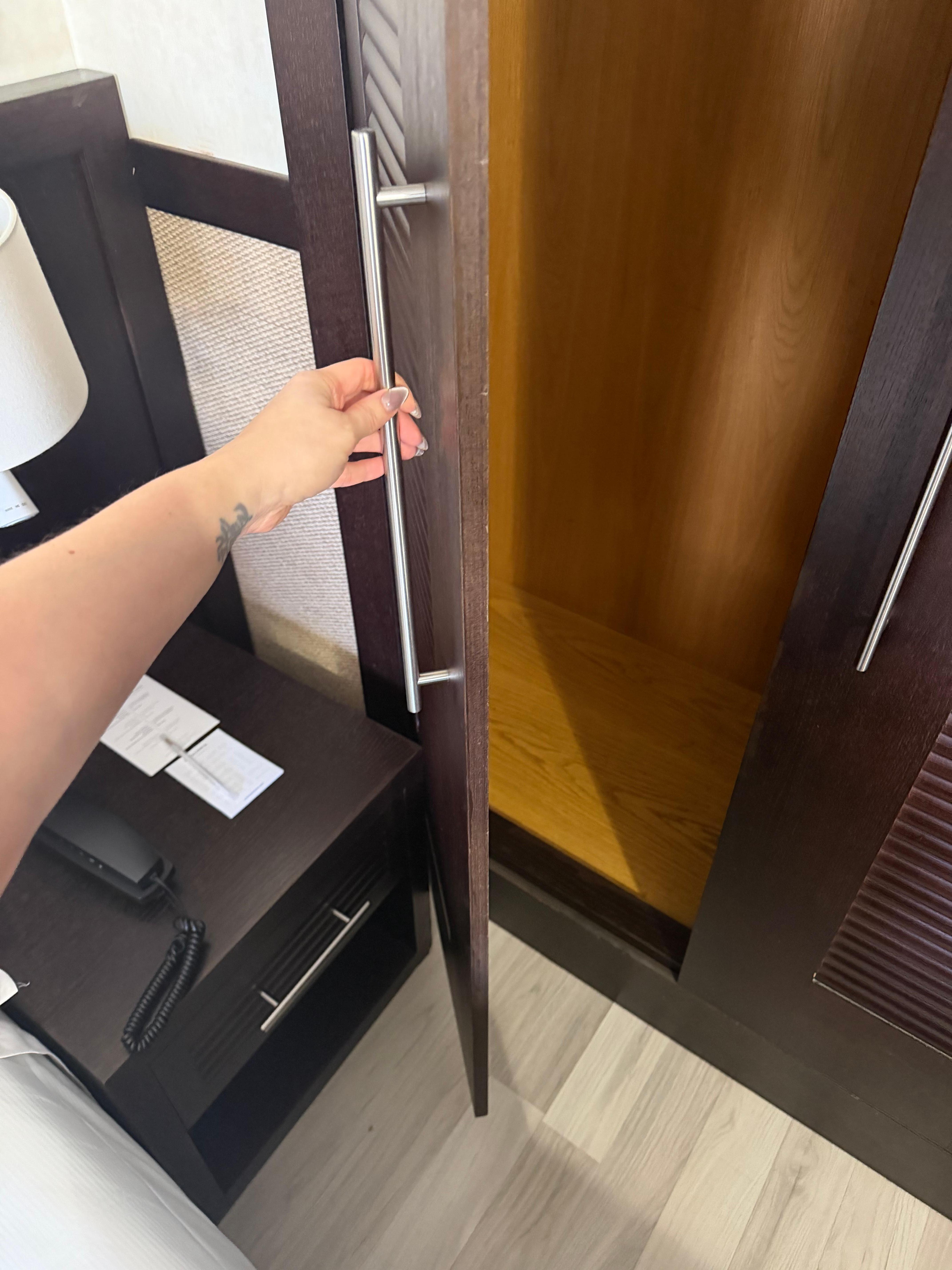 Closet does not fully open 