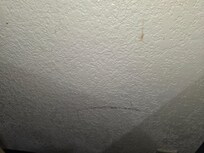 Black scuffs on the walls