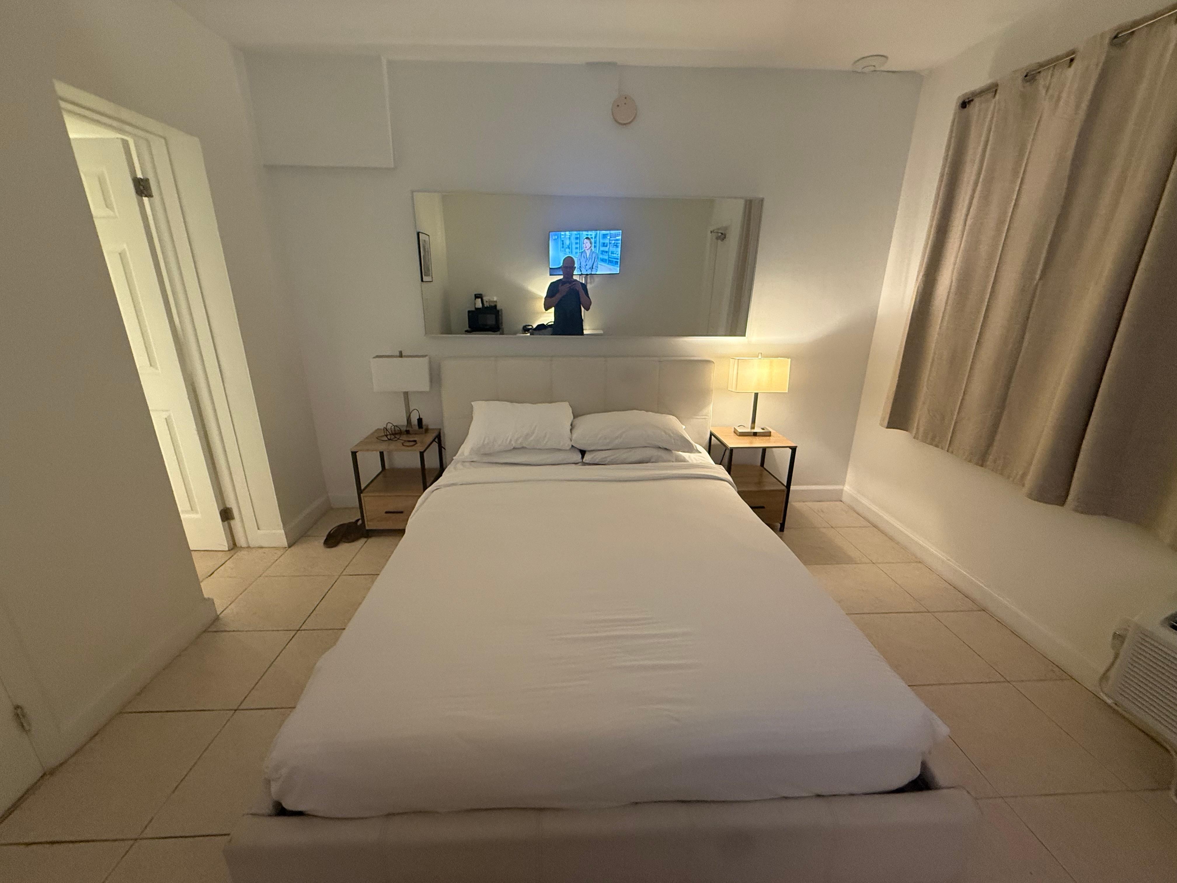 Bedroom was too soft.