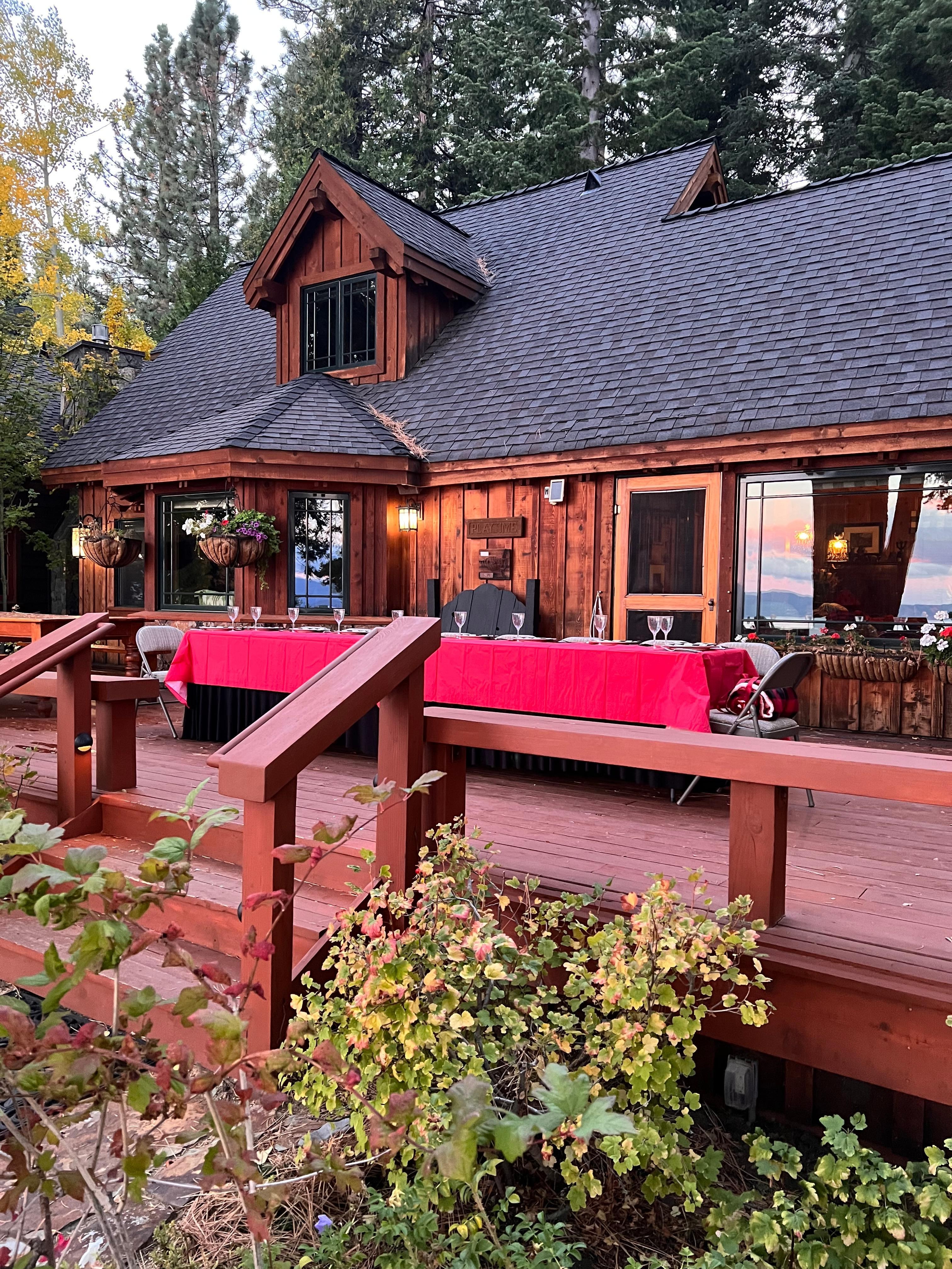 Back patio of main house