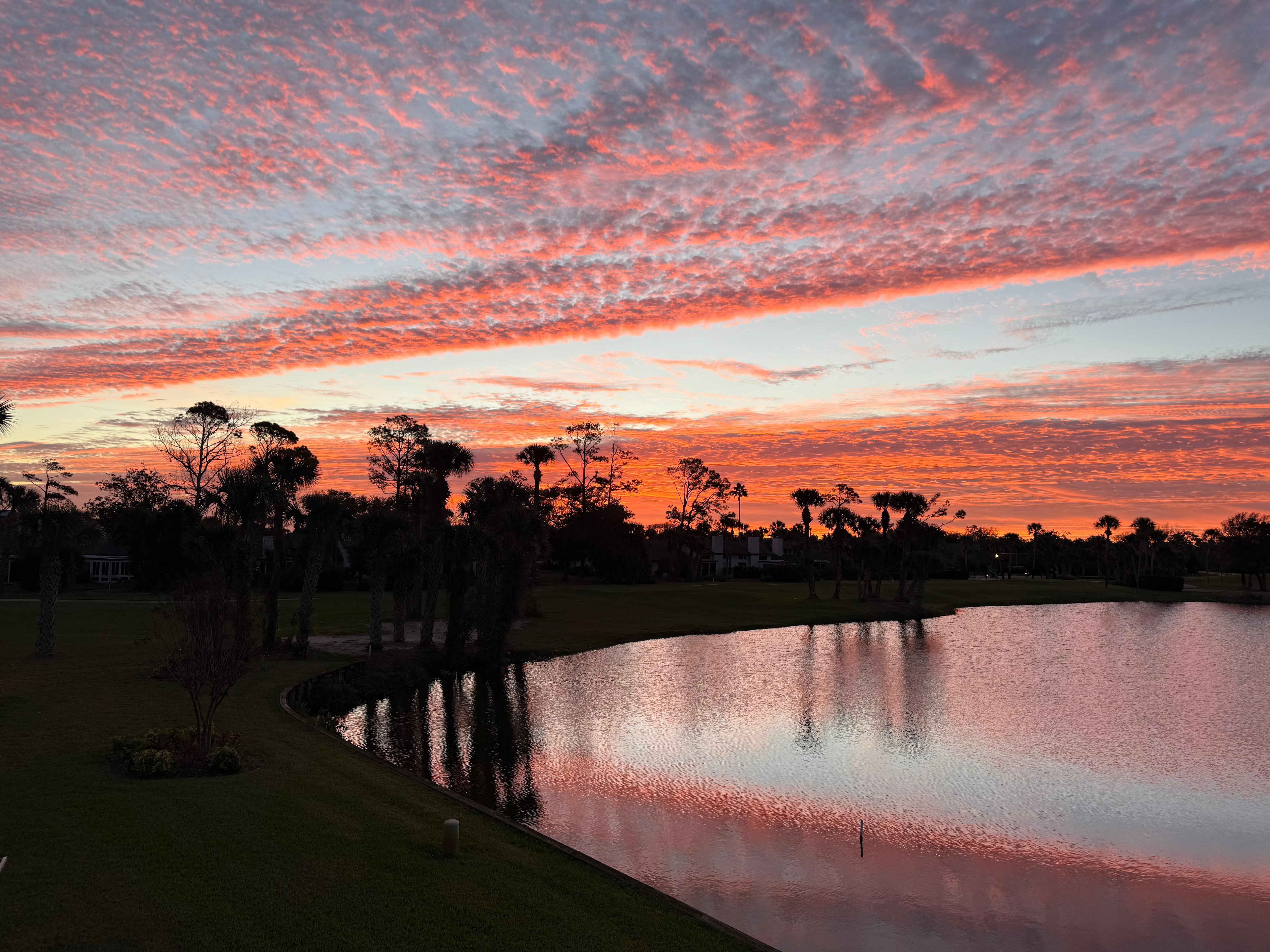 Sunrise view from condo