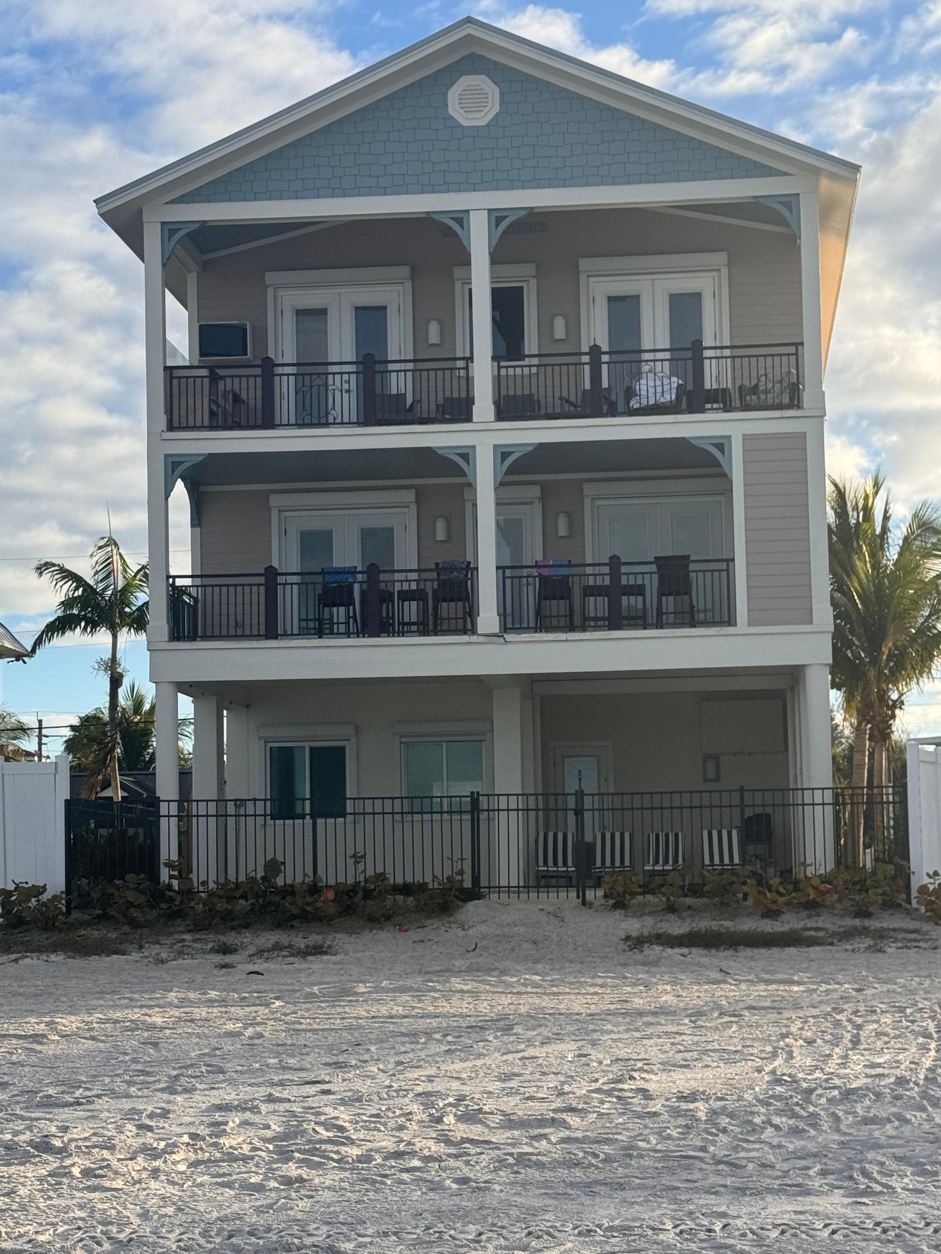 House from beach