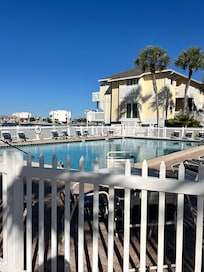 One of many pools in the community