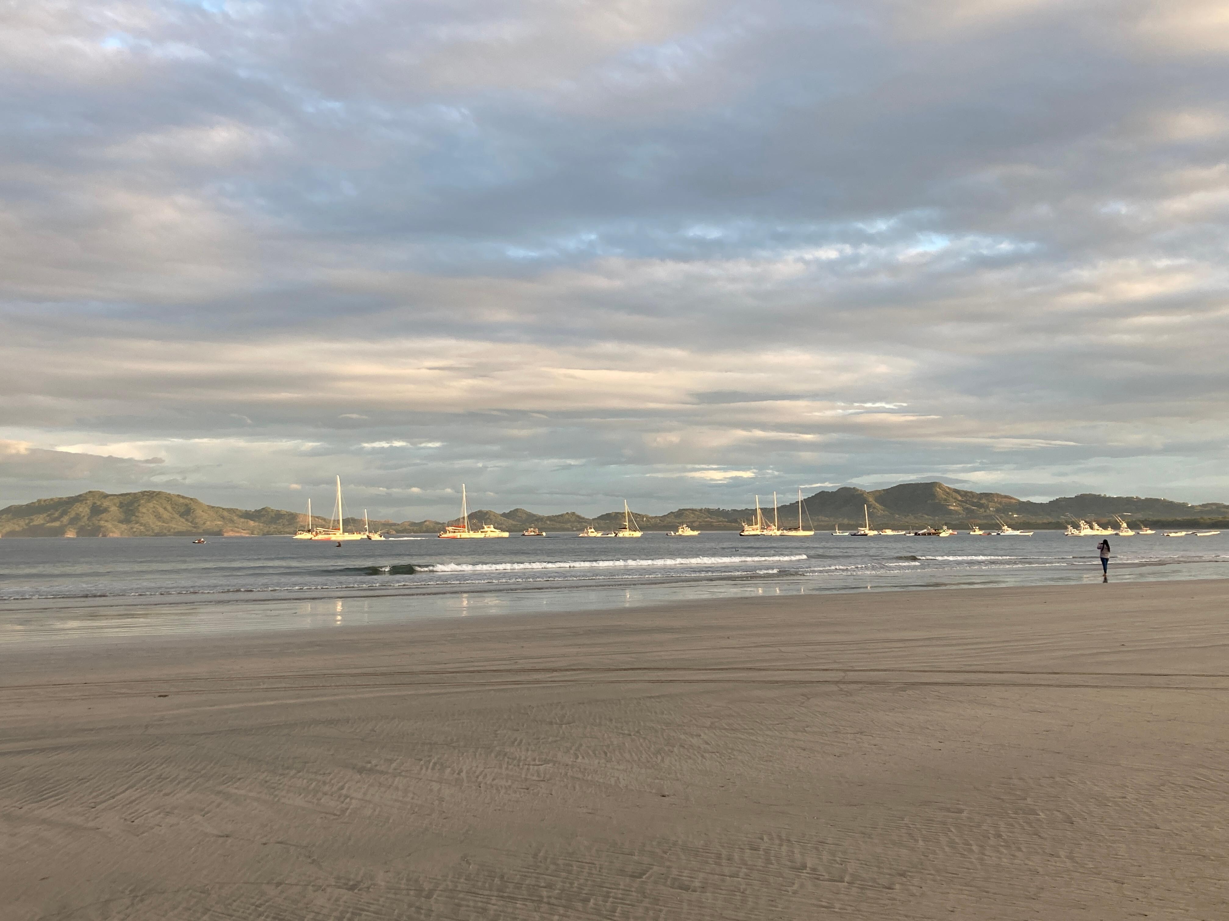 Tamarindo Beach in the early morning.