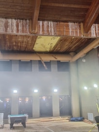 Ceiling falling down