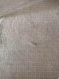 Alfombras manchadas de las habitaciones