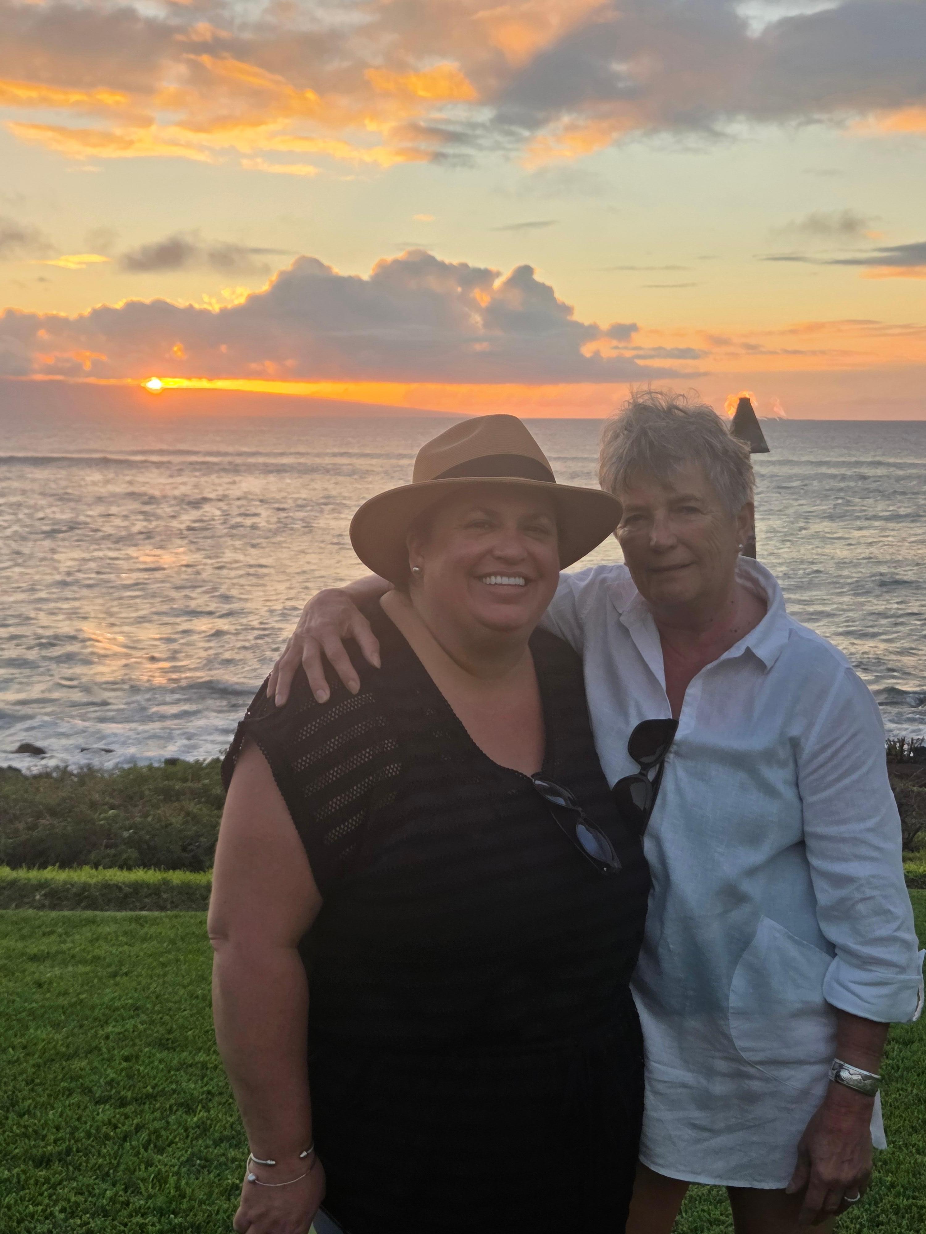 Sunset at Polynesian shores.