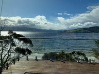 Looking out from the deck