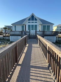 View of back deck from beach