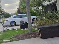 Neighbors had trash all over the yard all week.