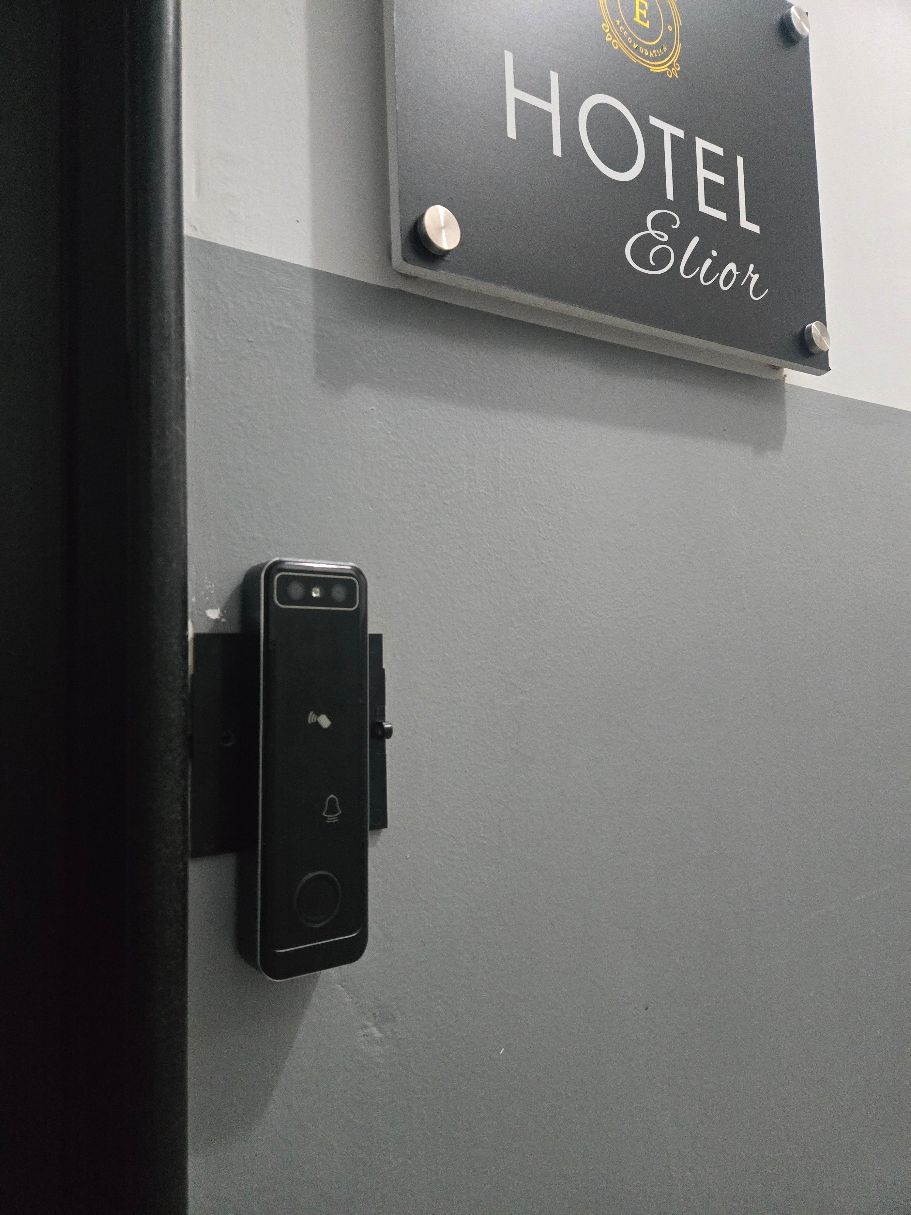 Device to touch so numbers appear to enter after hours code