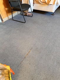 Torn rug