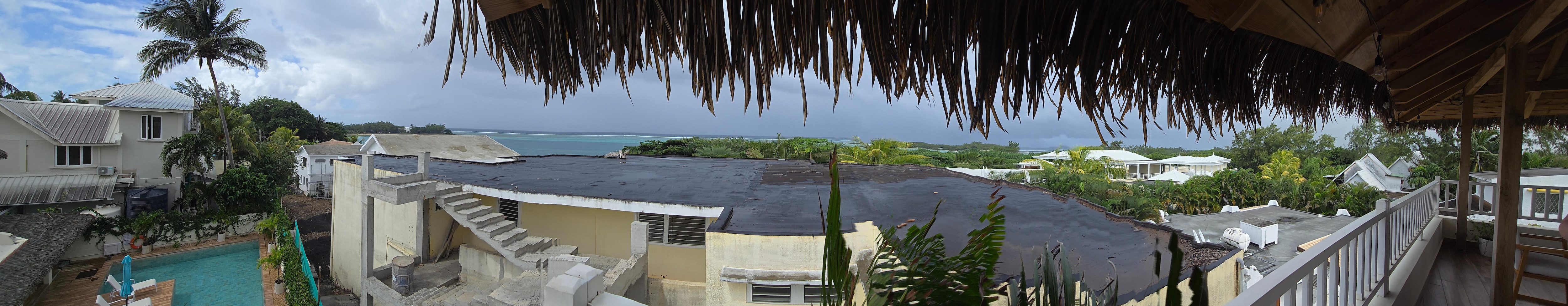 View from rooftop bar.