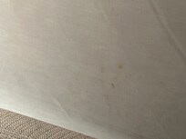 Stained curtain bedroom