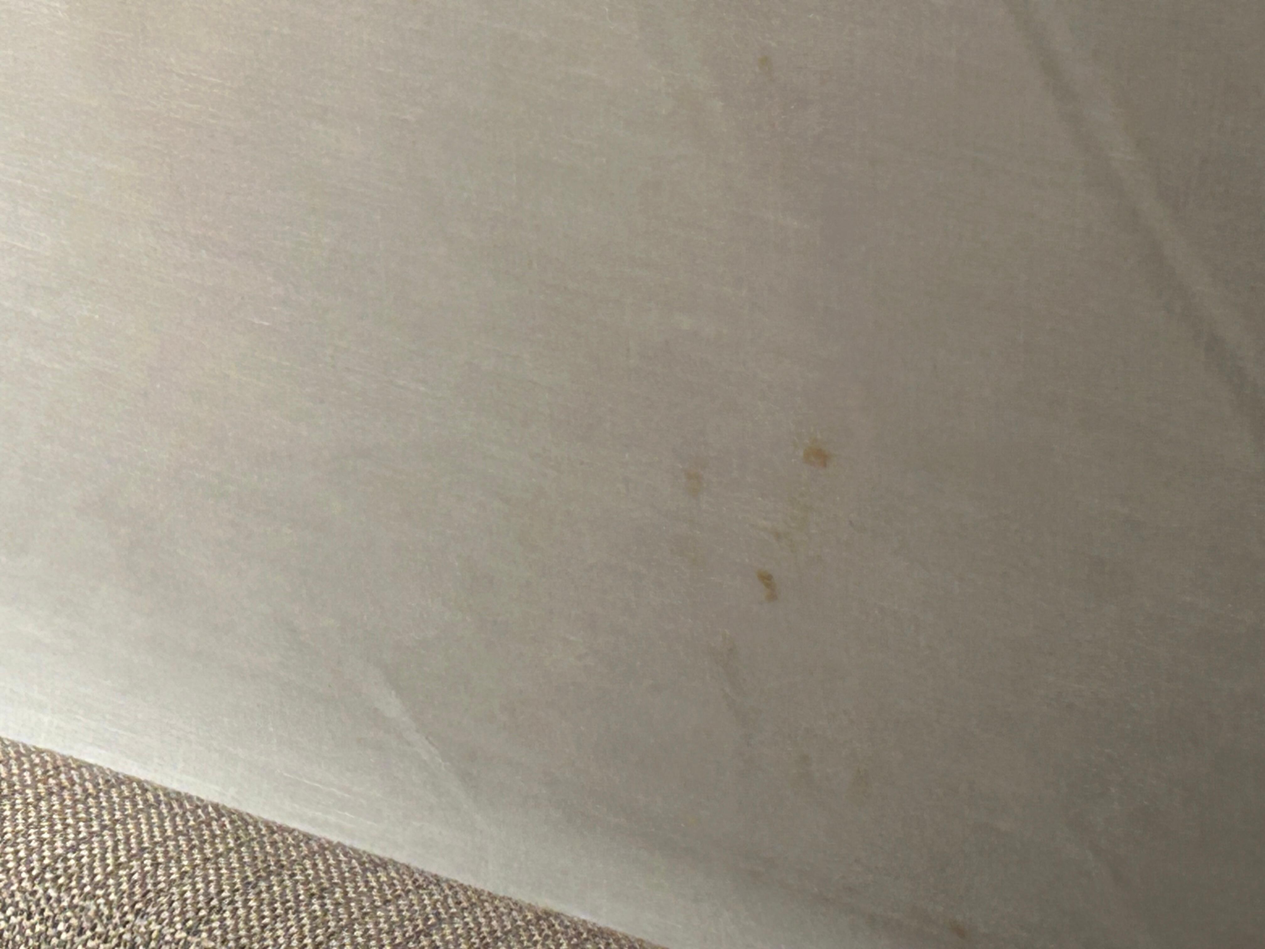 Stained curtain bedroom