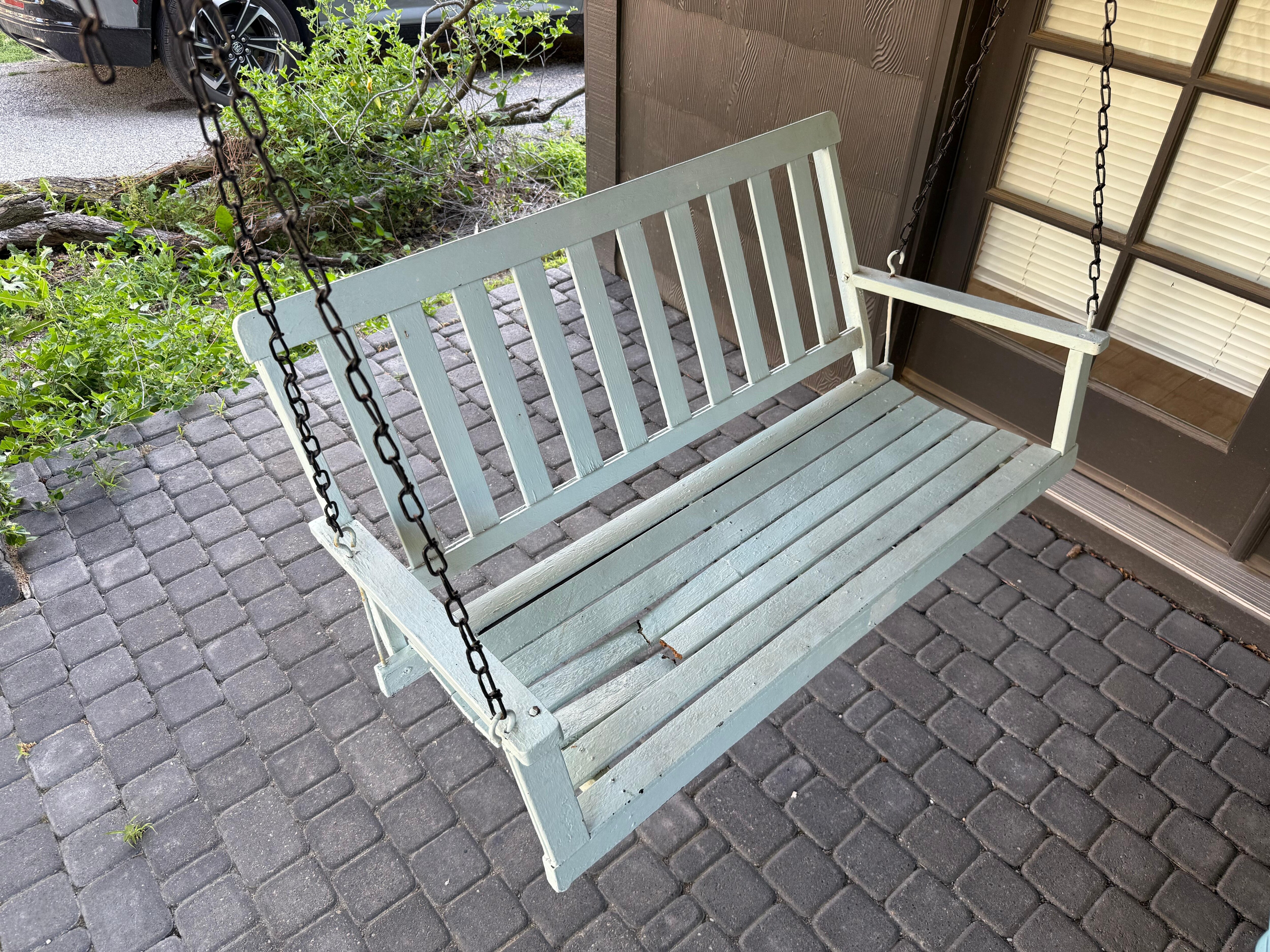 Broken porch swing