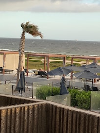 From our balcony. Yes, it is windy