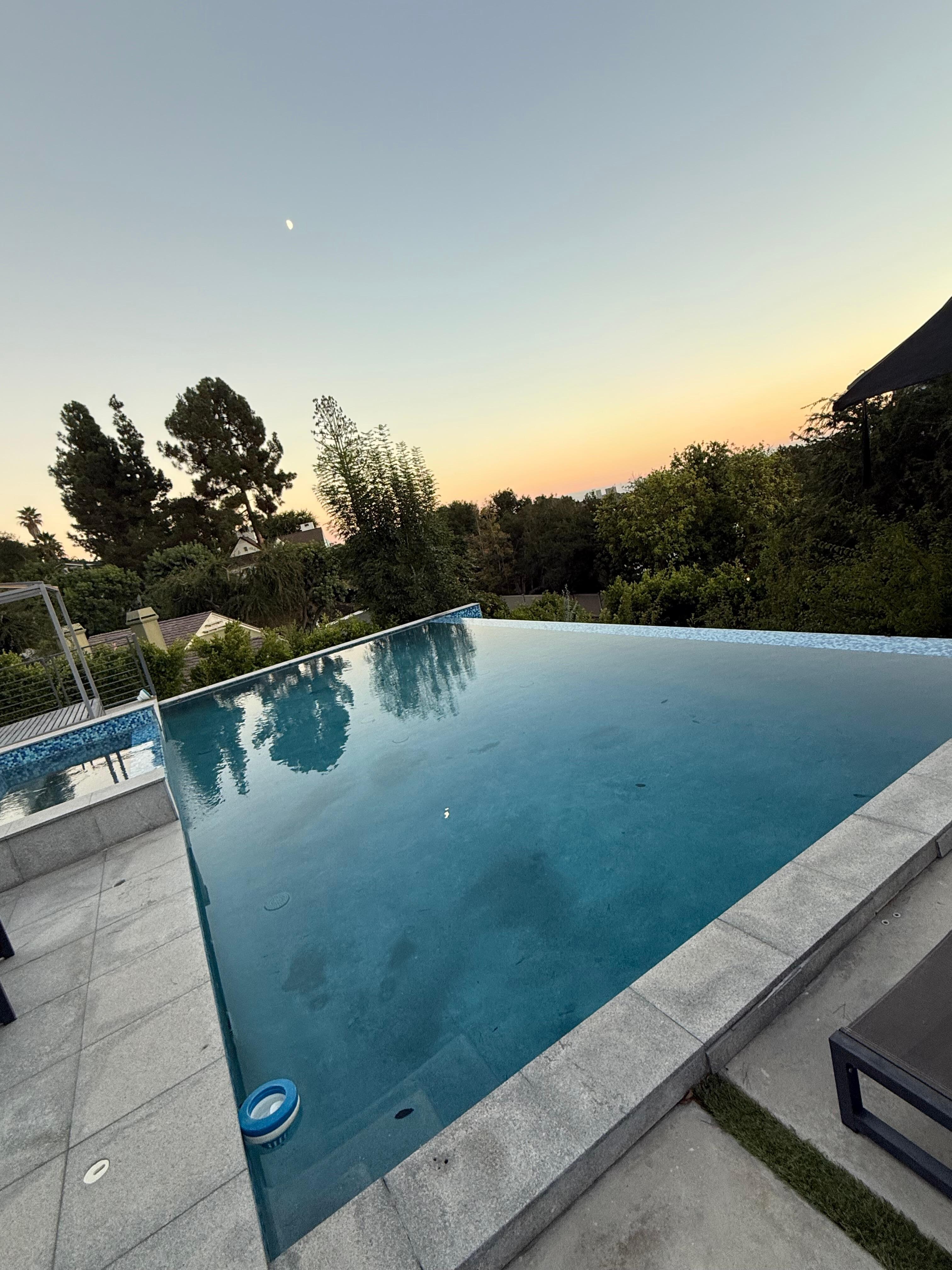 The pool was beautiful & clean.