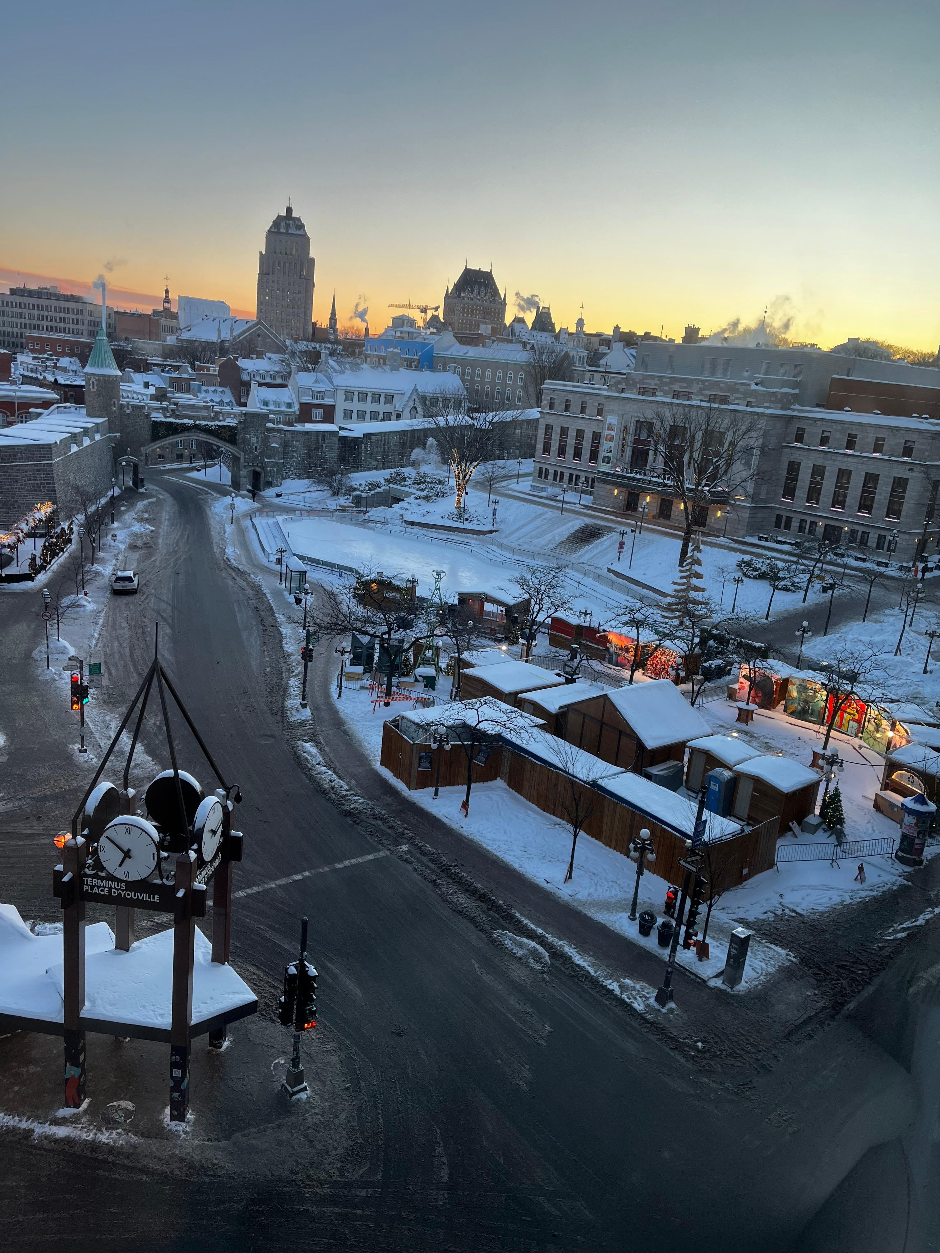 Vista del amanecer desde la recámara.