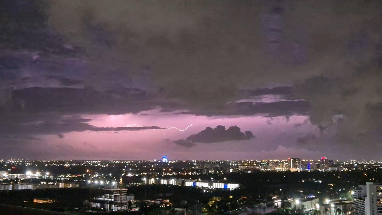 Thunderstorm from balcony