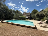 Pool and apartment