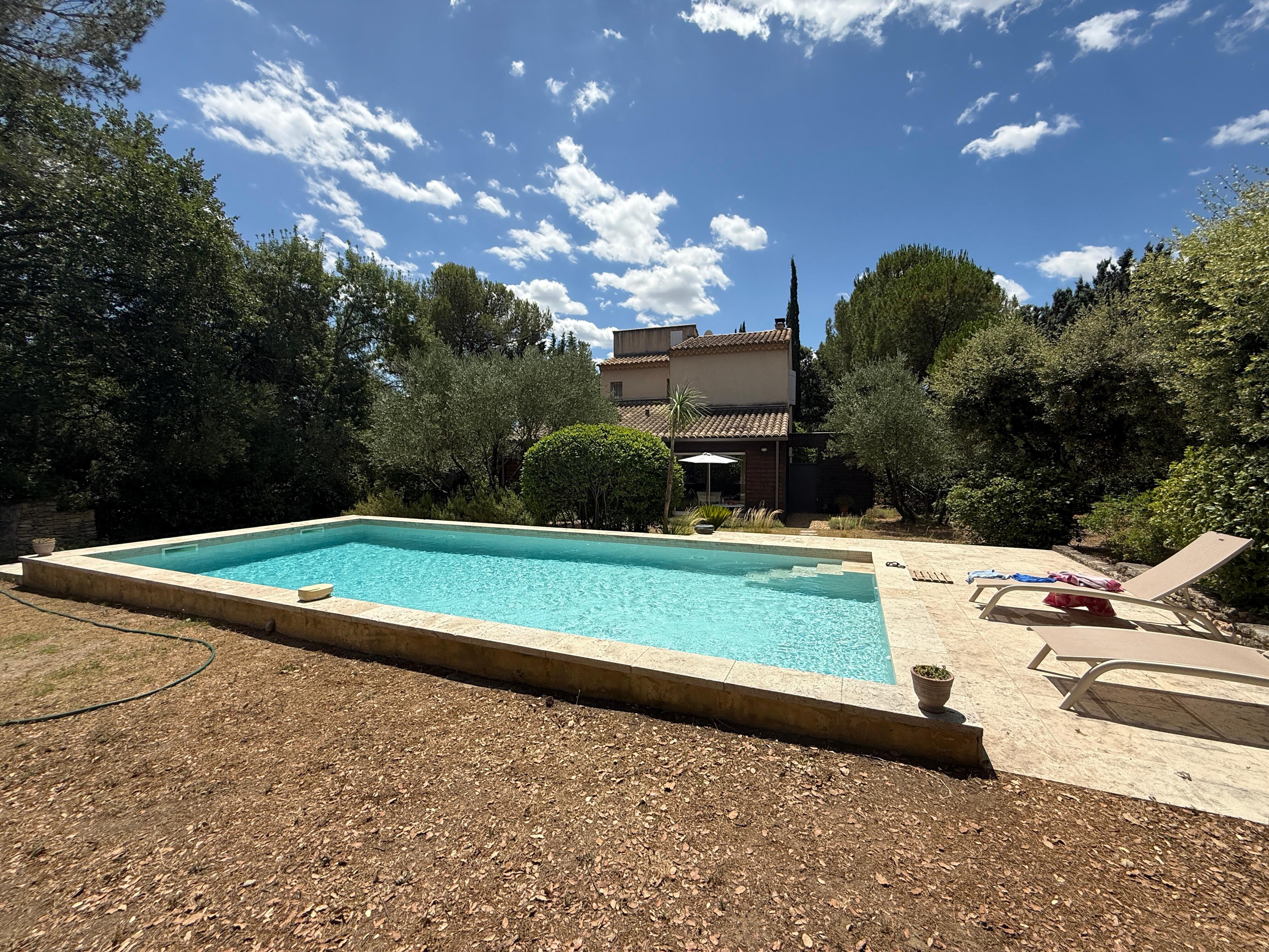 Pool and apartment