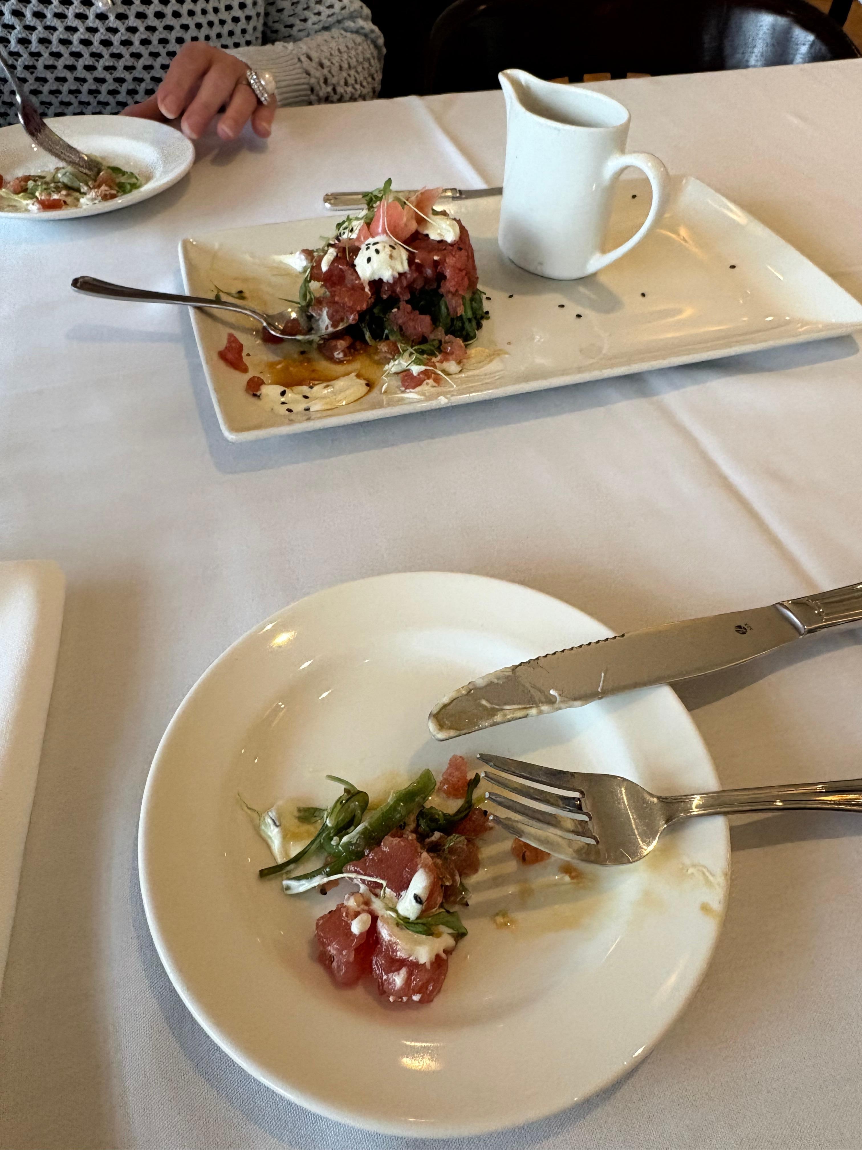 Ahi Tuna plate. Definite must try for anyone who is a fan of sushi or Japanese flavors.