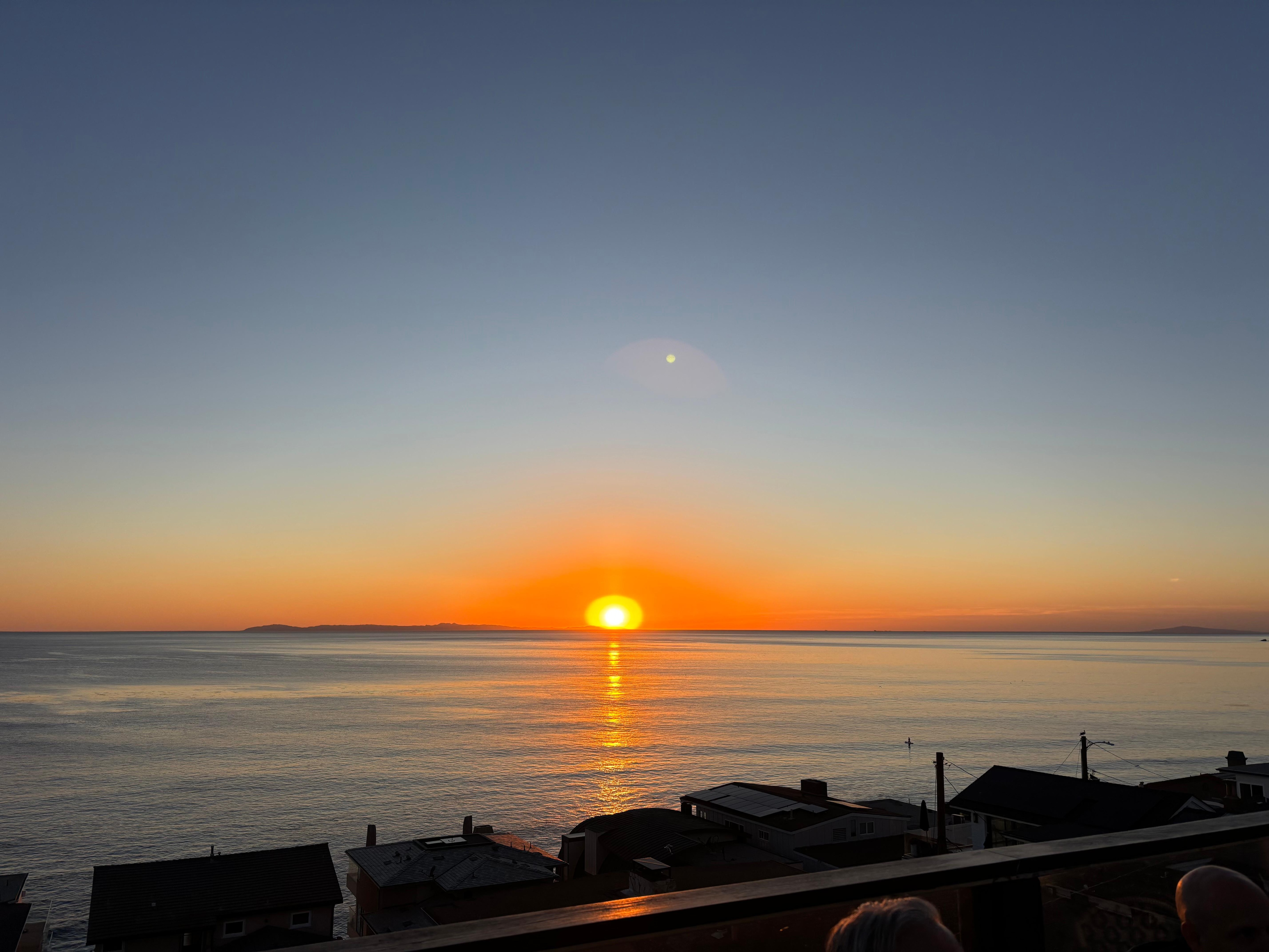 Sunset from rooftop deck 