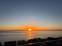 Sunset from rooftop deck