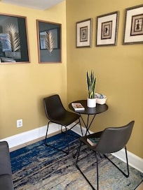 The lovely table for eating at