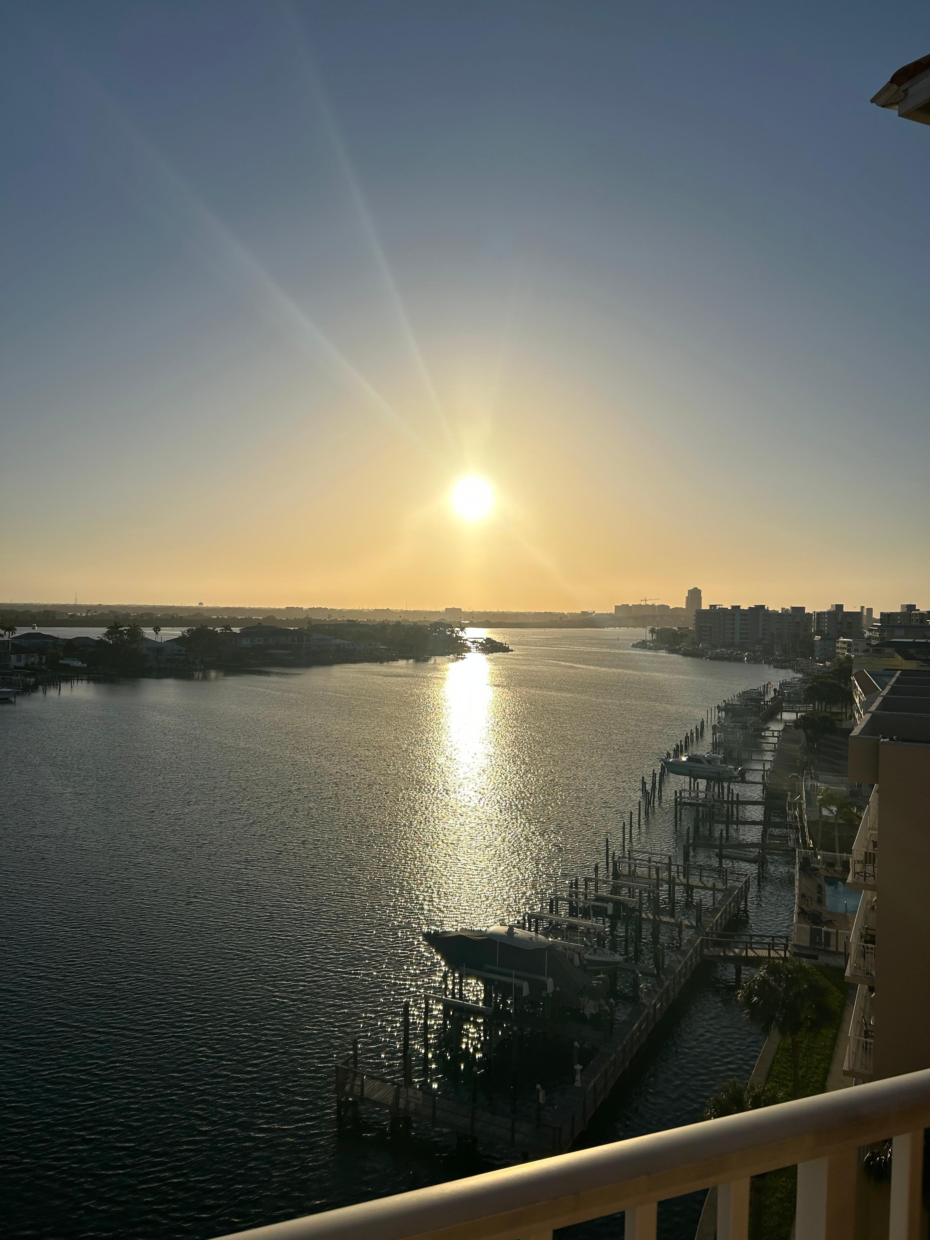 View from balcony in the morning 