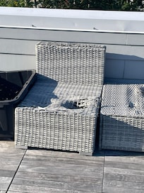 Damaged outdoor furniture