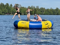 Lots of fun jumping from the raft.