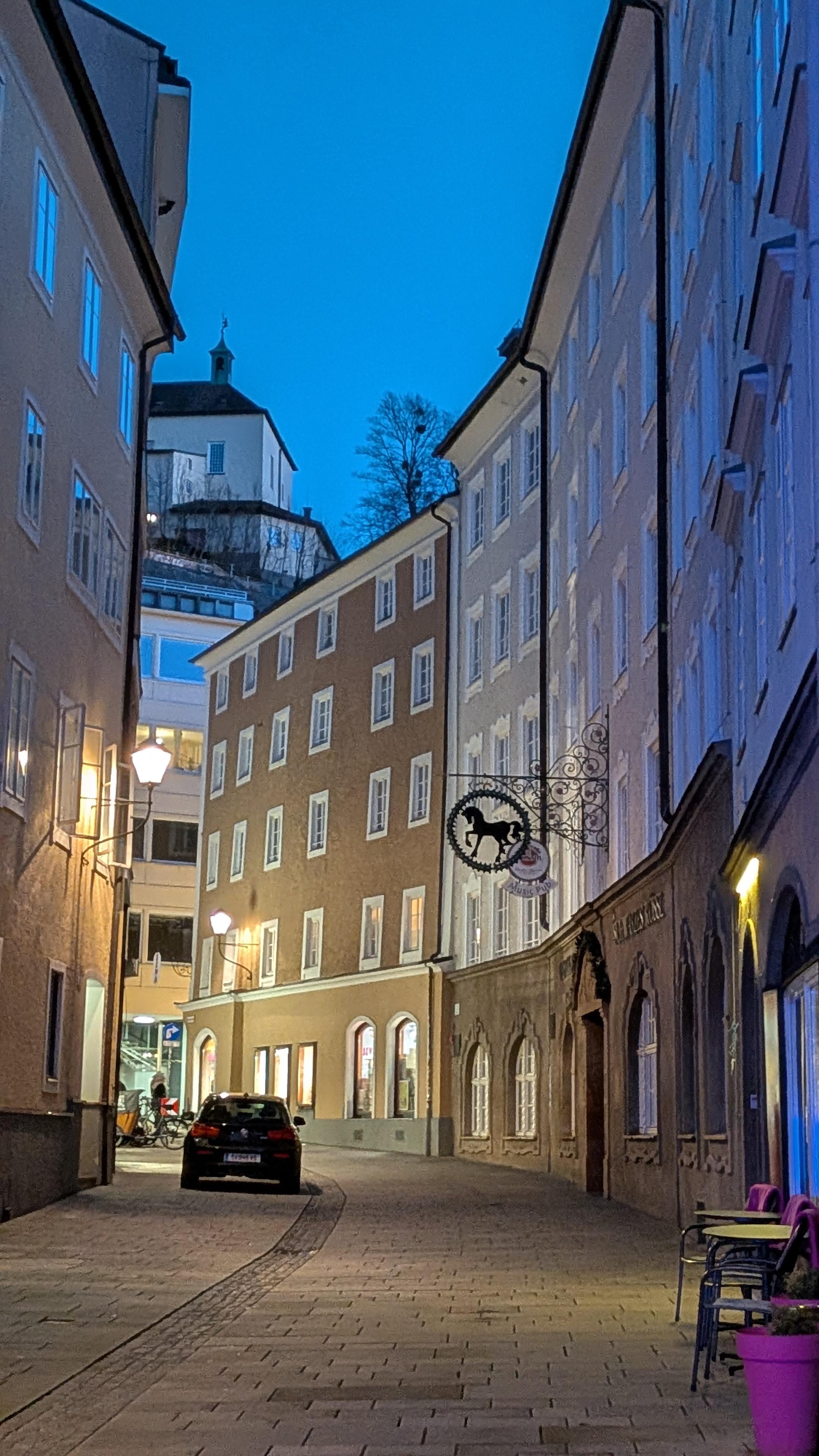 Looking down the strasse