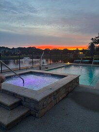 We were so looking forward to a relaxing soak at sunset. On a lovely evening