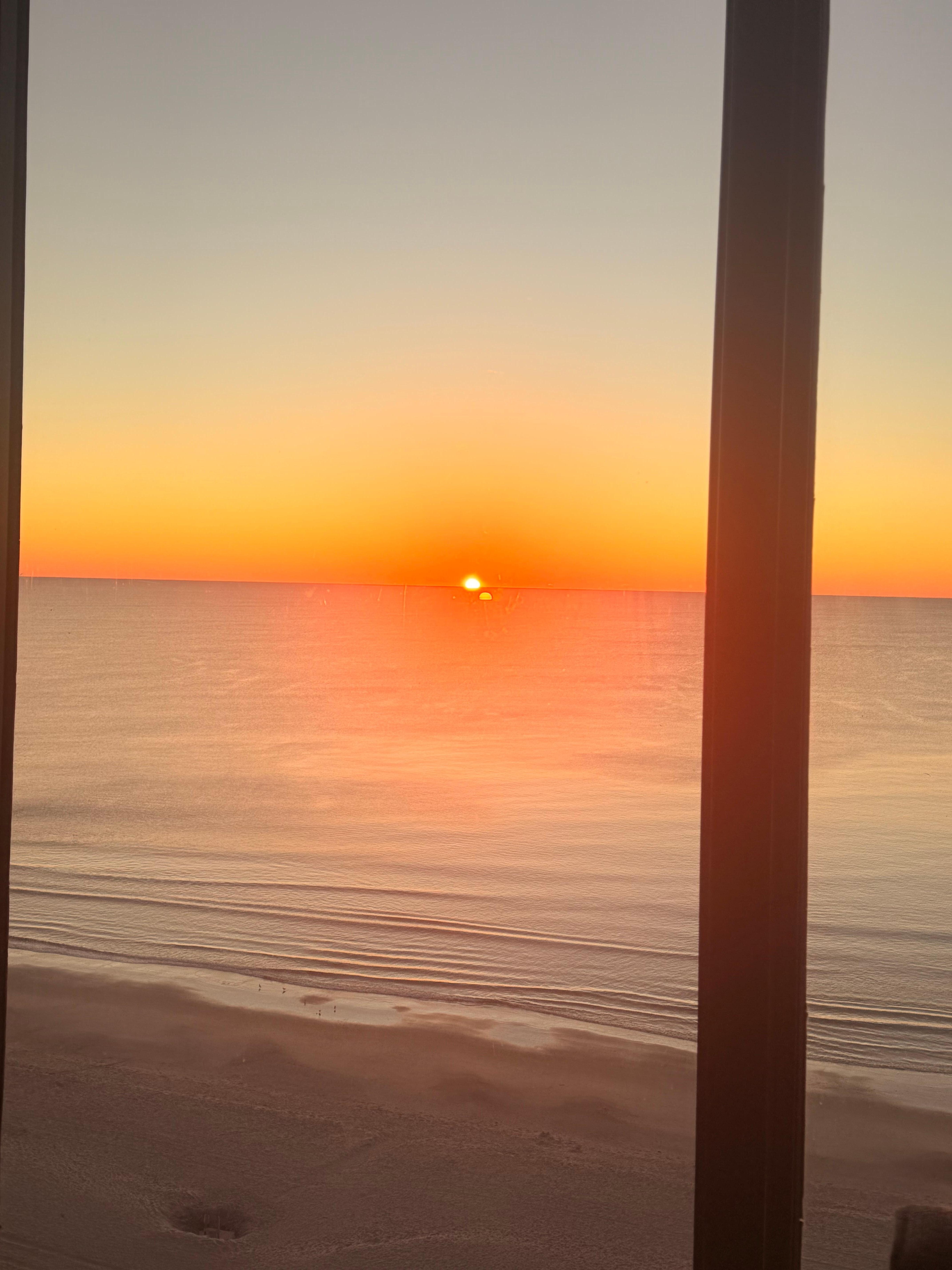 Sunrise from the living room…