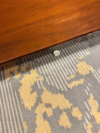 Under bed at check in