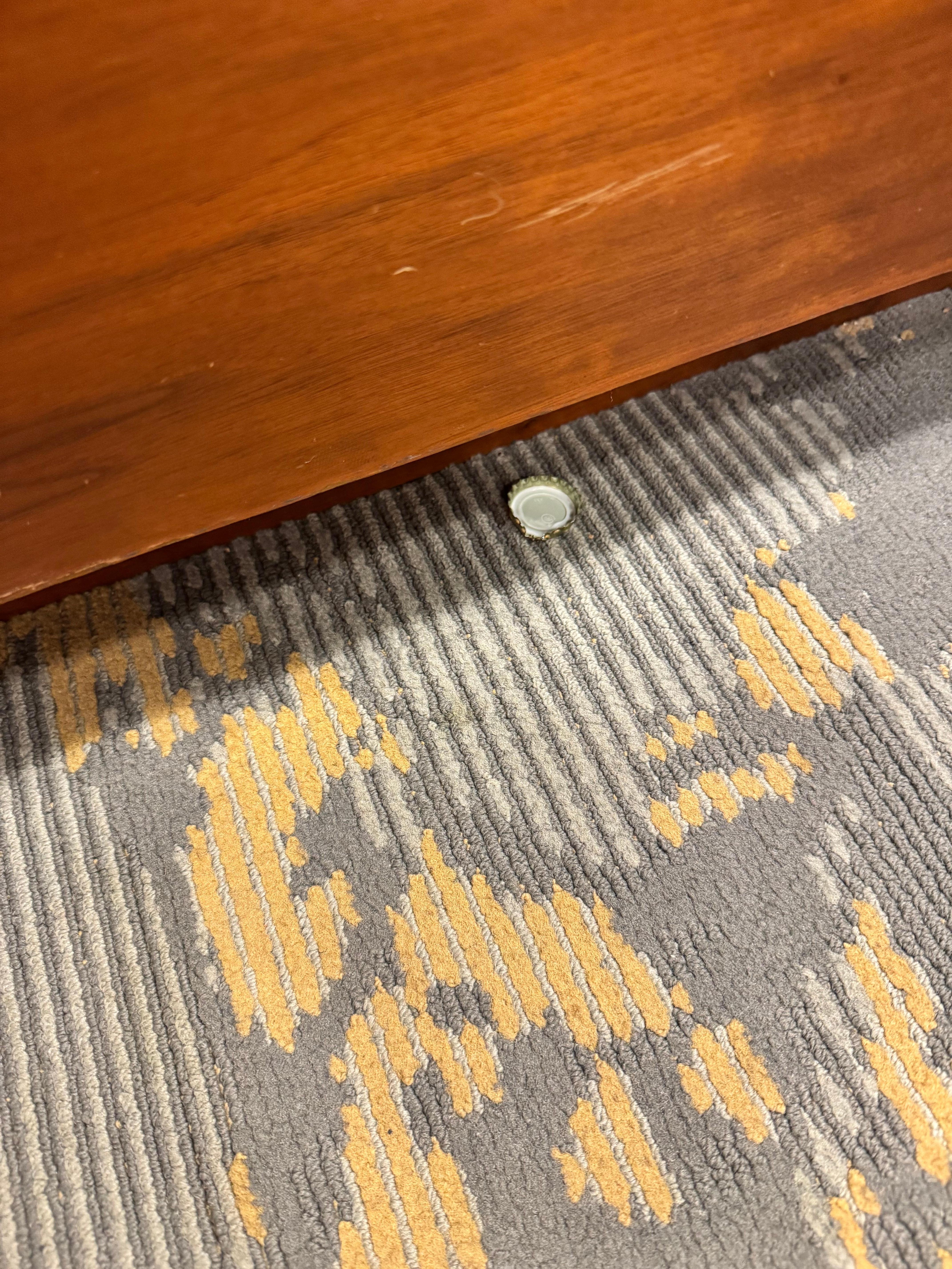 Under bed at check in