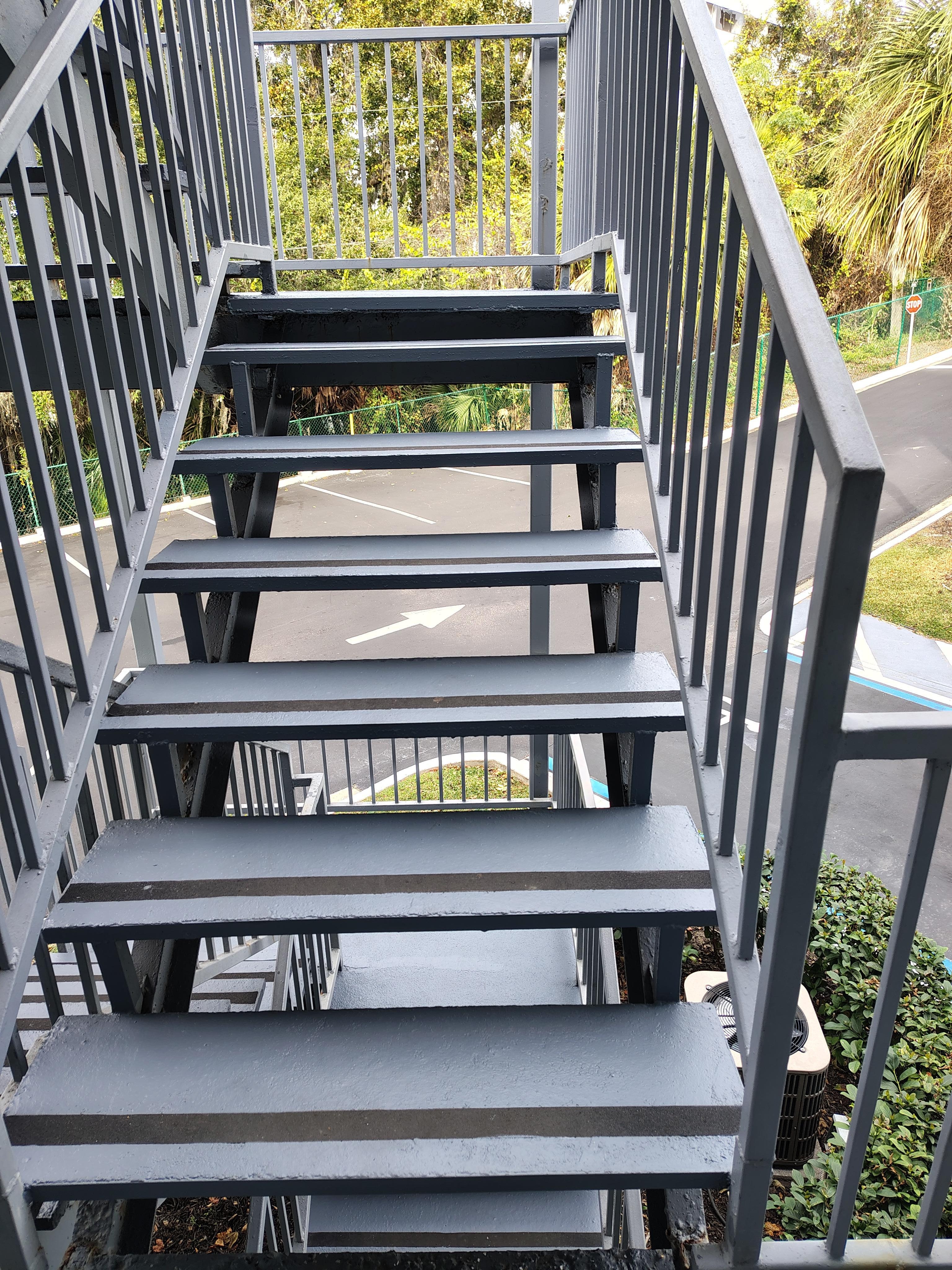 Different heights of the stairs