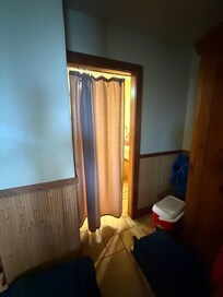Entrance into bathroom