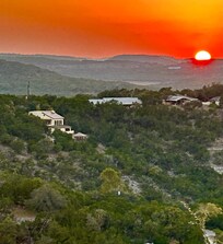 Sunset view from the deck