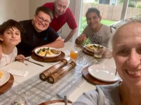 Dinner in the dining room!