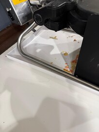 Breakfast area that was closed at the time only offering coffee not clean