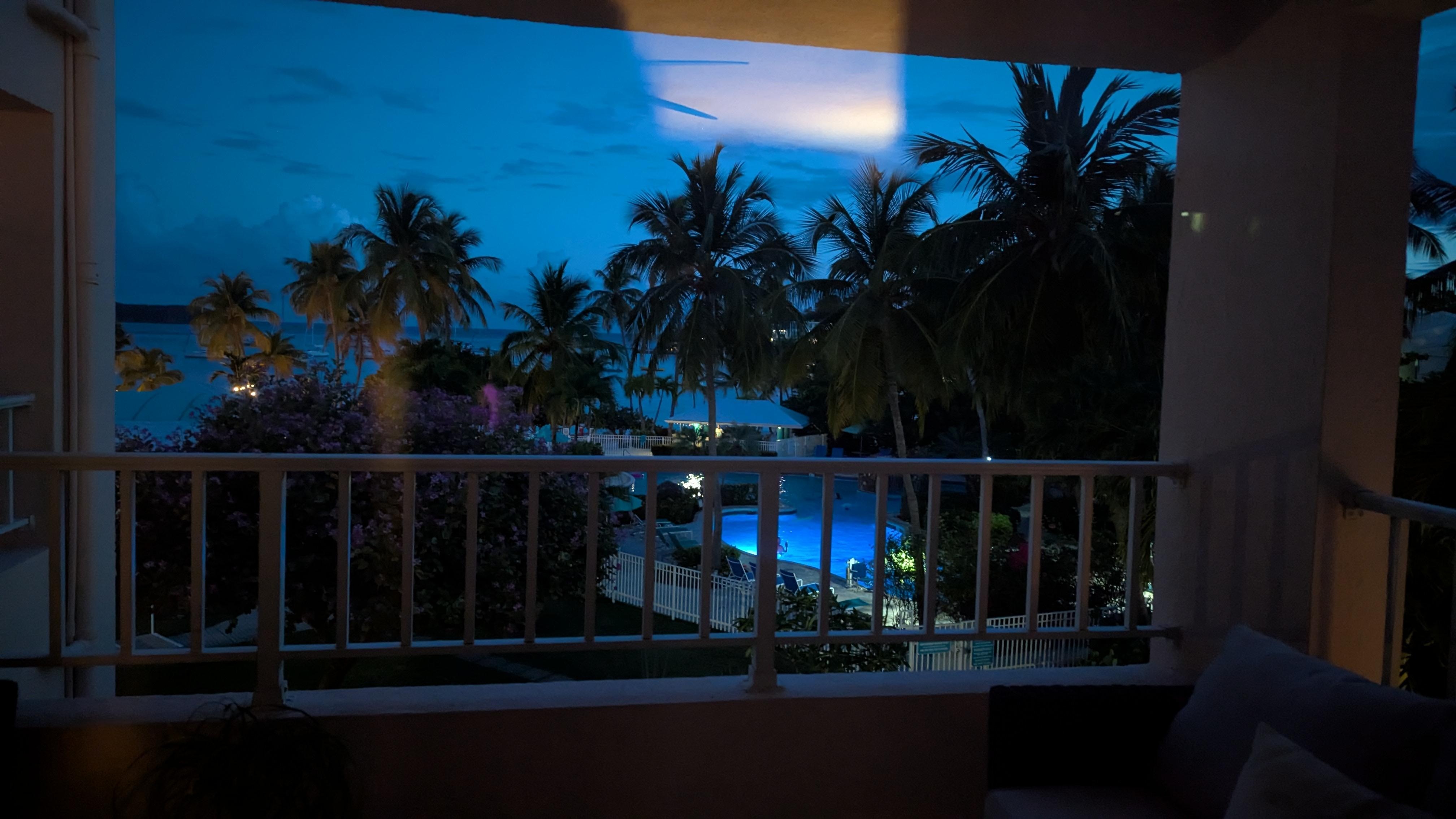 Evening view from the balcony