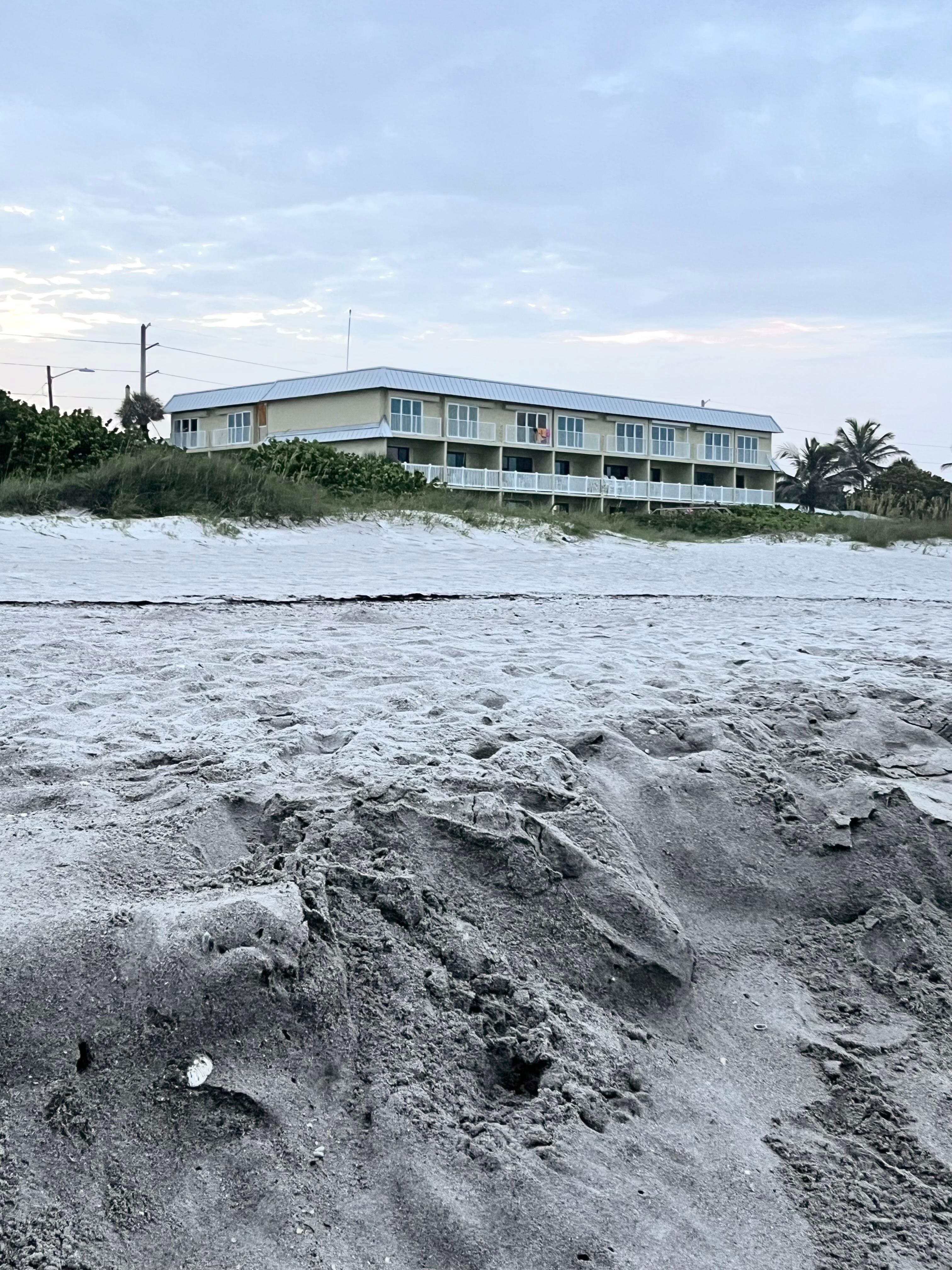 From the beach.