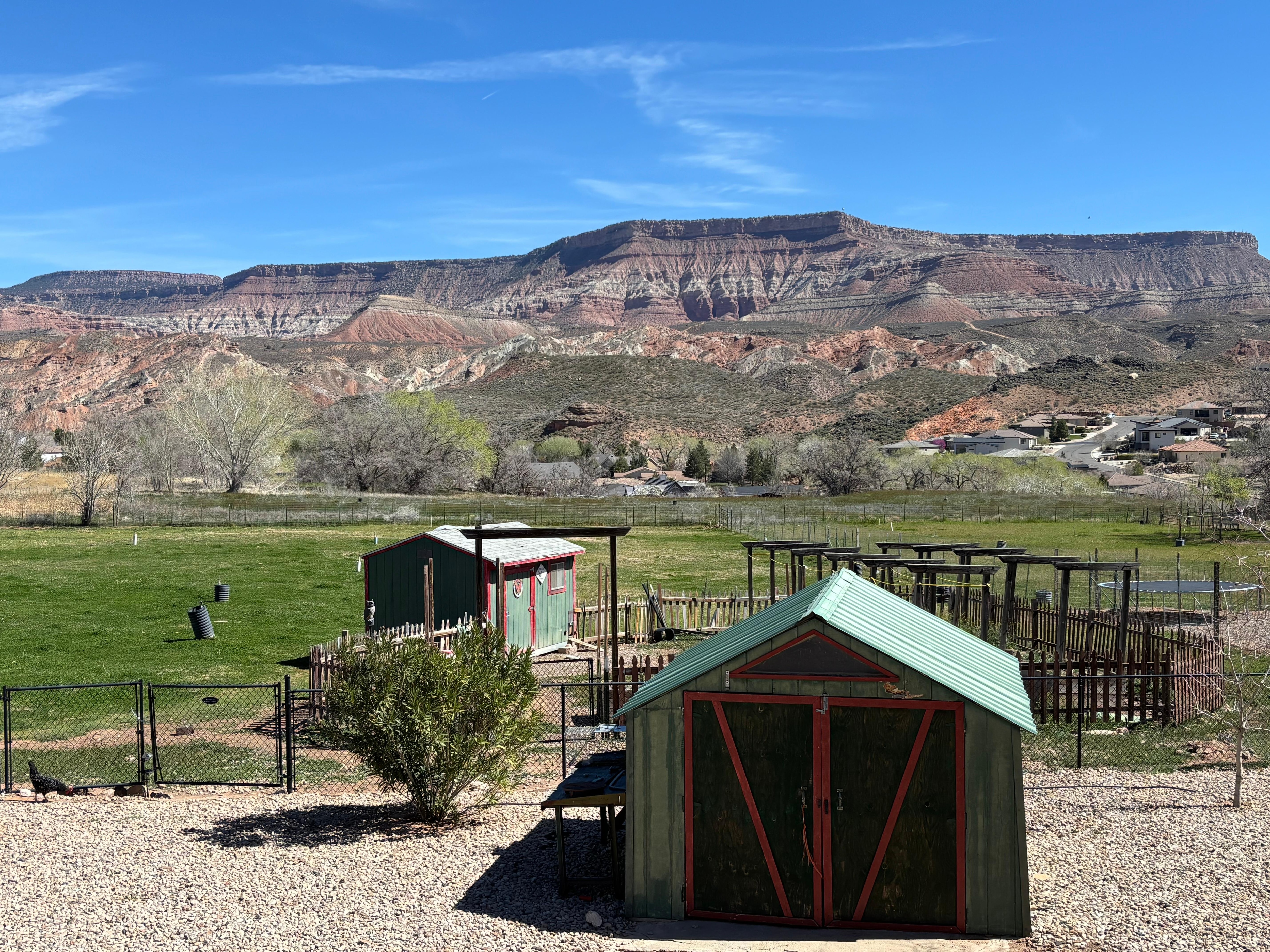 Lovely view of Zion from the house 