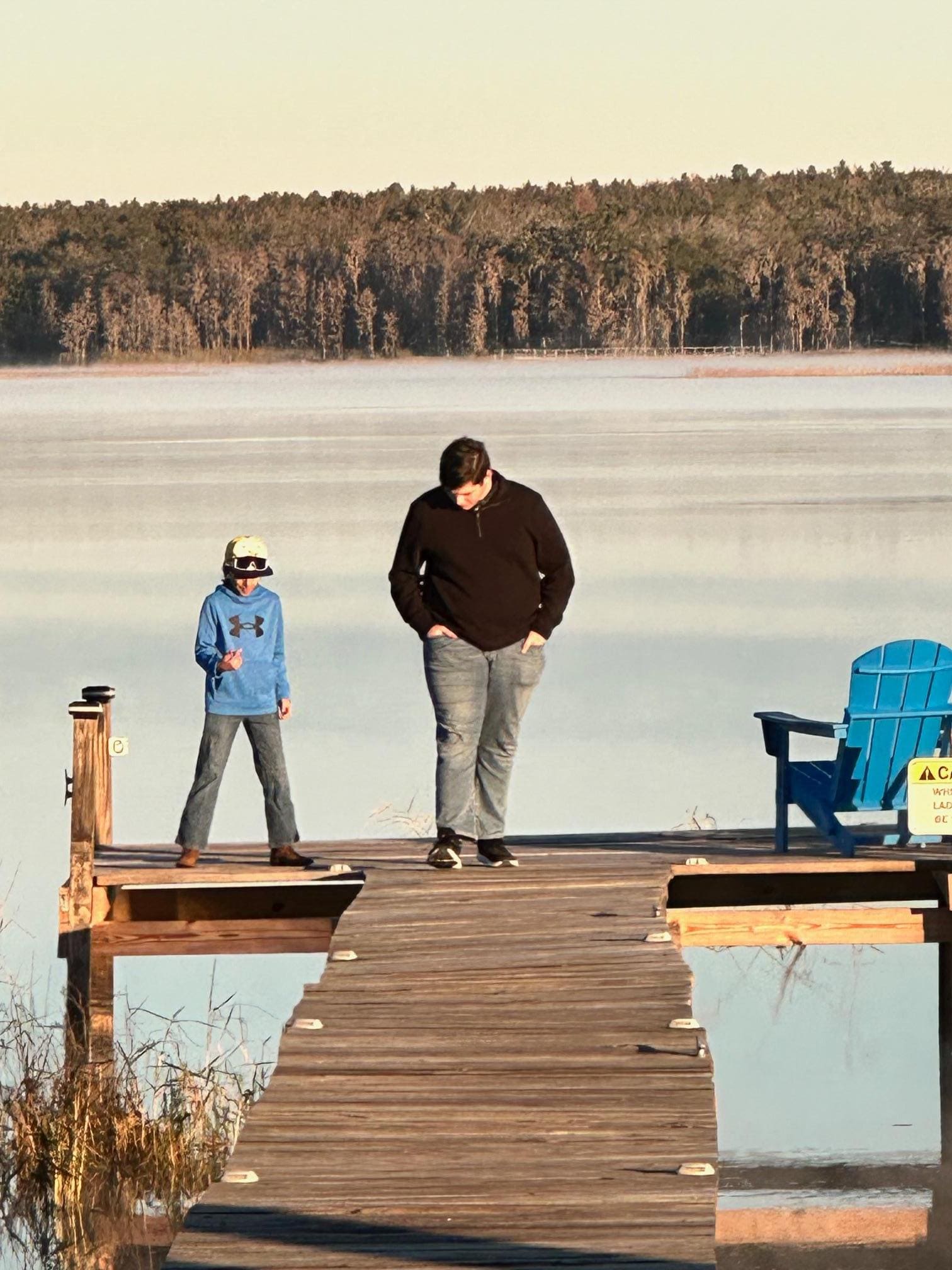 Cousin time at Lake Nellie