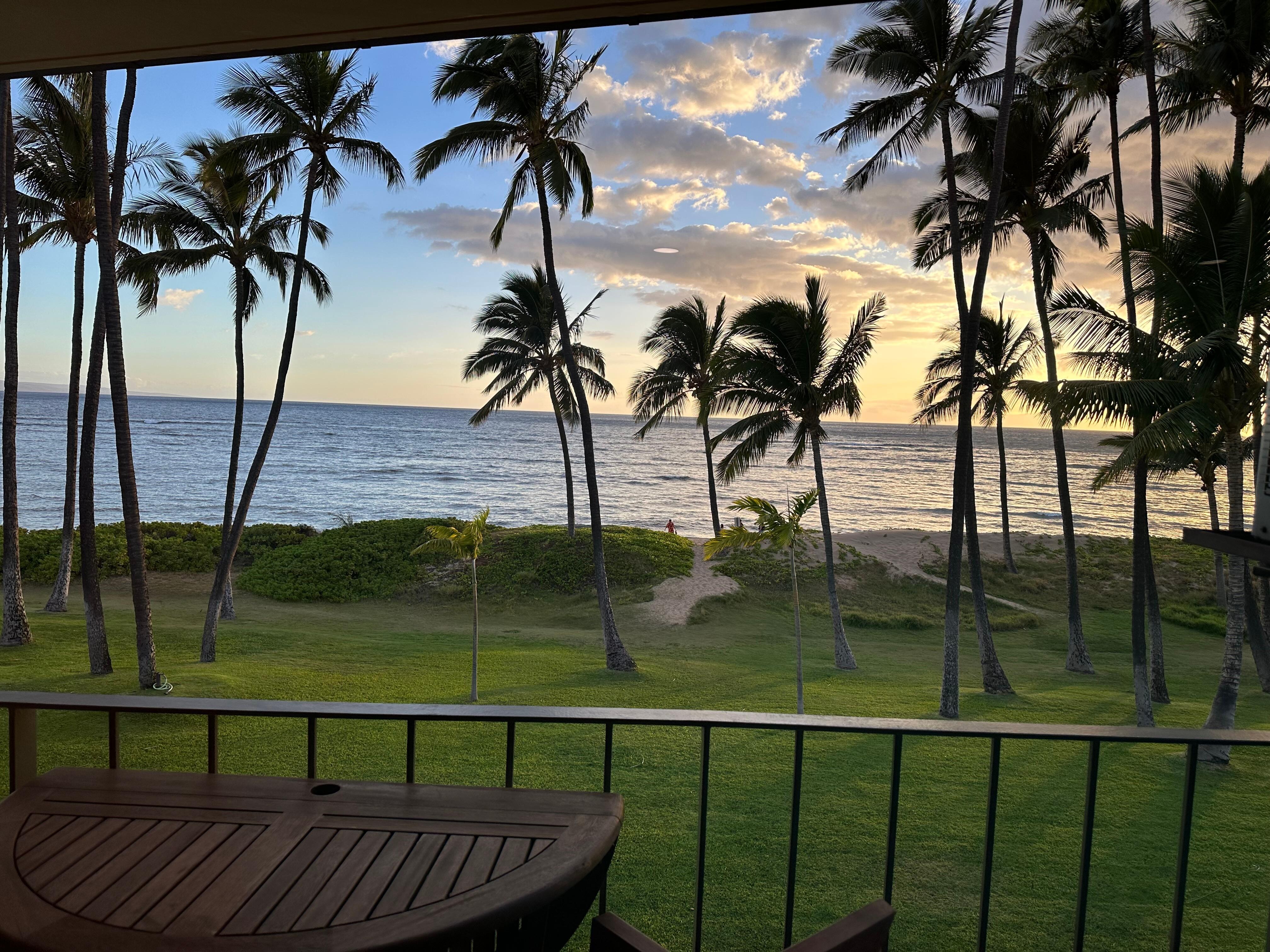 View from the balcony. 